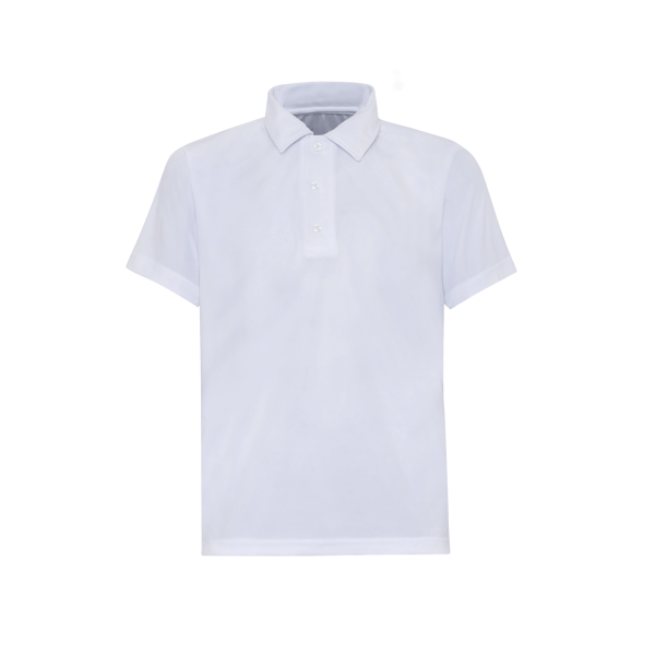 White P500 Short Sleeve Polo Shirt For Men